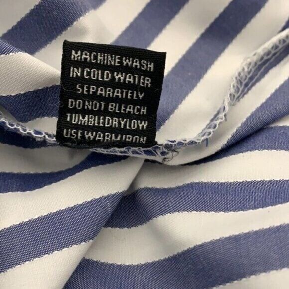 STYLE ENVY M Striped Oversized Long Ruffled Sleeves Blouse - Picture 6 of 12